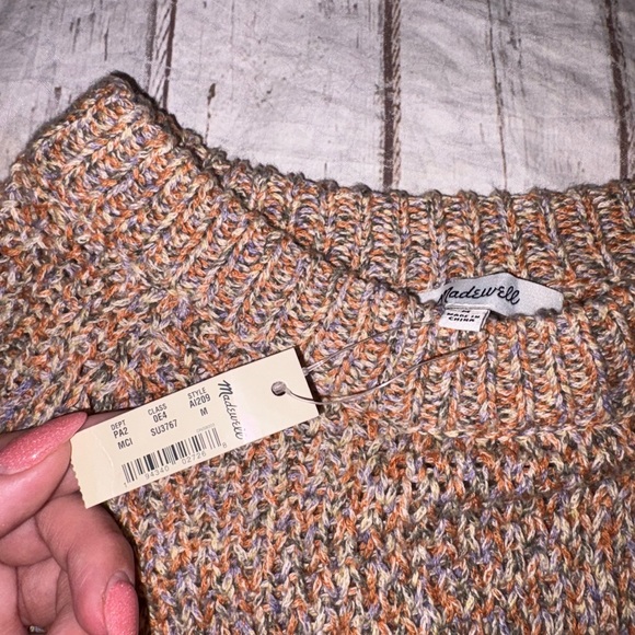 NWT! Madewell Marled Beverly Pullover Sweater M - Picture 5 of 6